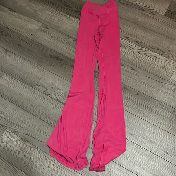 Aerie Pink Flare Pants - Picture 1 of 2